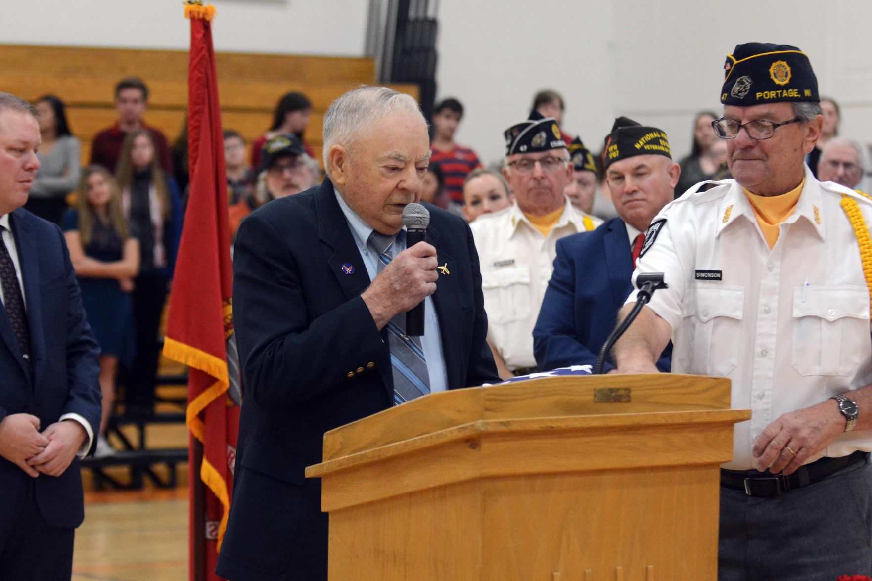 Portage High School Veterans Day ceremony 2019